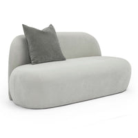 Carraway 59.6" Grey Upcycled Chenille Loveseat