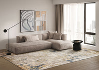 Roza Beige/Gold Artist's Area Rug