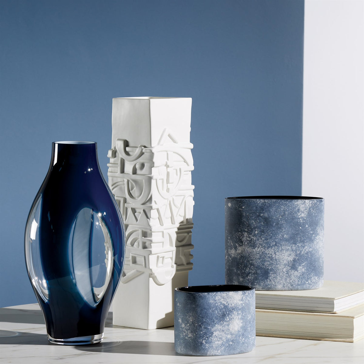 Kura Night Blue Vases (3 Sizes Available)