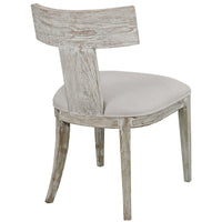 Rowan White Armless Chair - (Set of 2 Chairs)