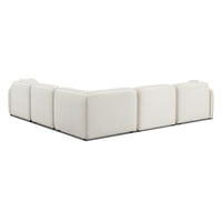 Travie 111.9" Sand Upcycled Performance Linen Modular L-Sectional