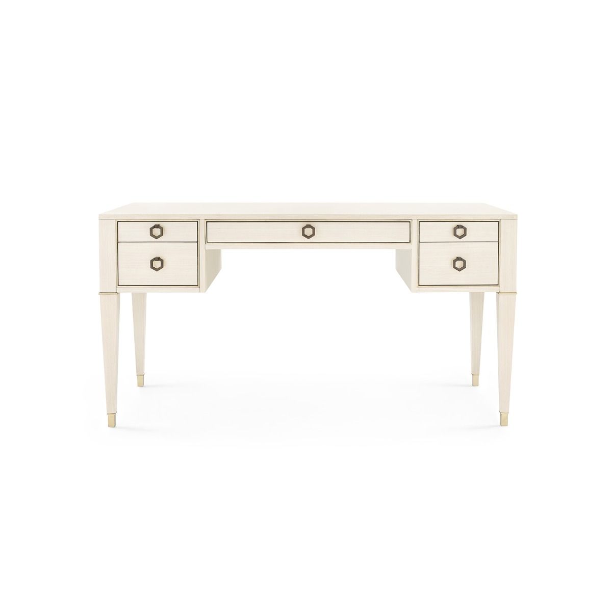 Lanna Blanched Oak and Champagne Desk