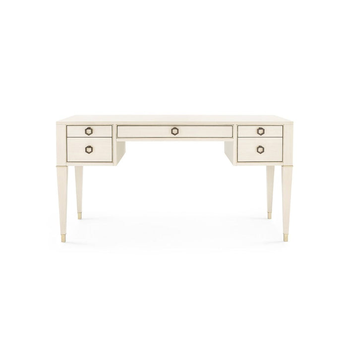Lanna Blanched Oak and Champagne Desk