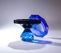 Jacqueline European Artist Collection Crystal Cobalt Bonbonniere