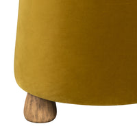 Elliy Dijon Velvet Ottoman