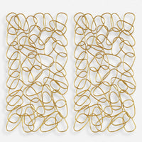 In the Loop Gold Metal Wall Art (Set of 2)