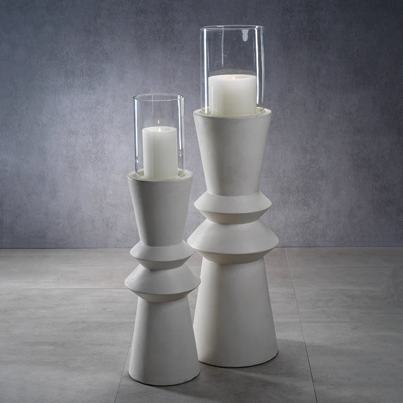White Bay Pillar Hurricane (2 Sizes Available)