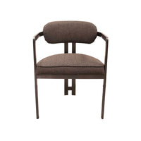 Mia Chenille Brown Dining Chair