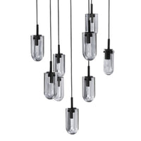Javier 25" Smoke Crystal Multi-Port Chandelier