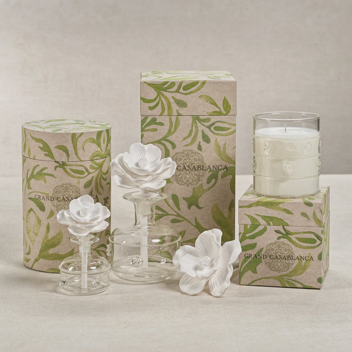 Grand Casablanca Water Lotus Porcelain Diffuser - 2 Sizes Available (Set of 4)
