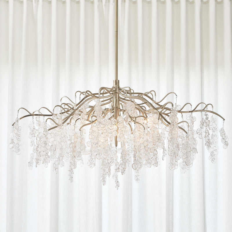 Boreas Silver Champagne Chandelier (Available in 2 Sizes)