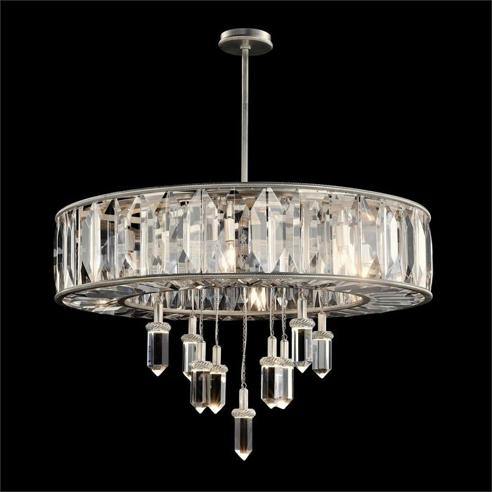 Tessia Champagne Silver Chandelier (2 Sizes Available