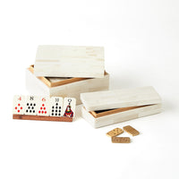 Boxed Bone Card Set-Ivory
