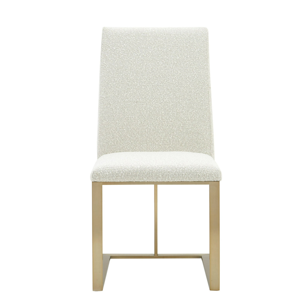 Camille Modern Off-White & Gold Dining Chair