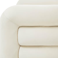 Manee Cream Performance Velvet Accent Chair