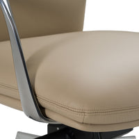 Ollie Modern Tan Vegan Leather Office Chair