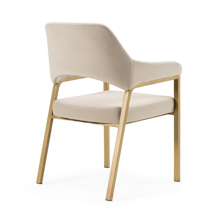 Alice Modern Beige & Gold Dining Chair