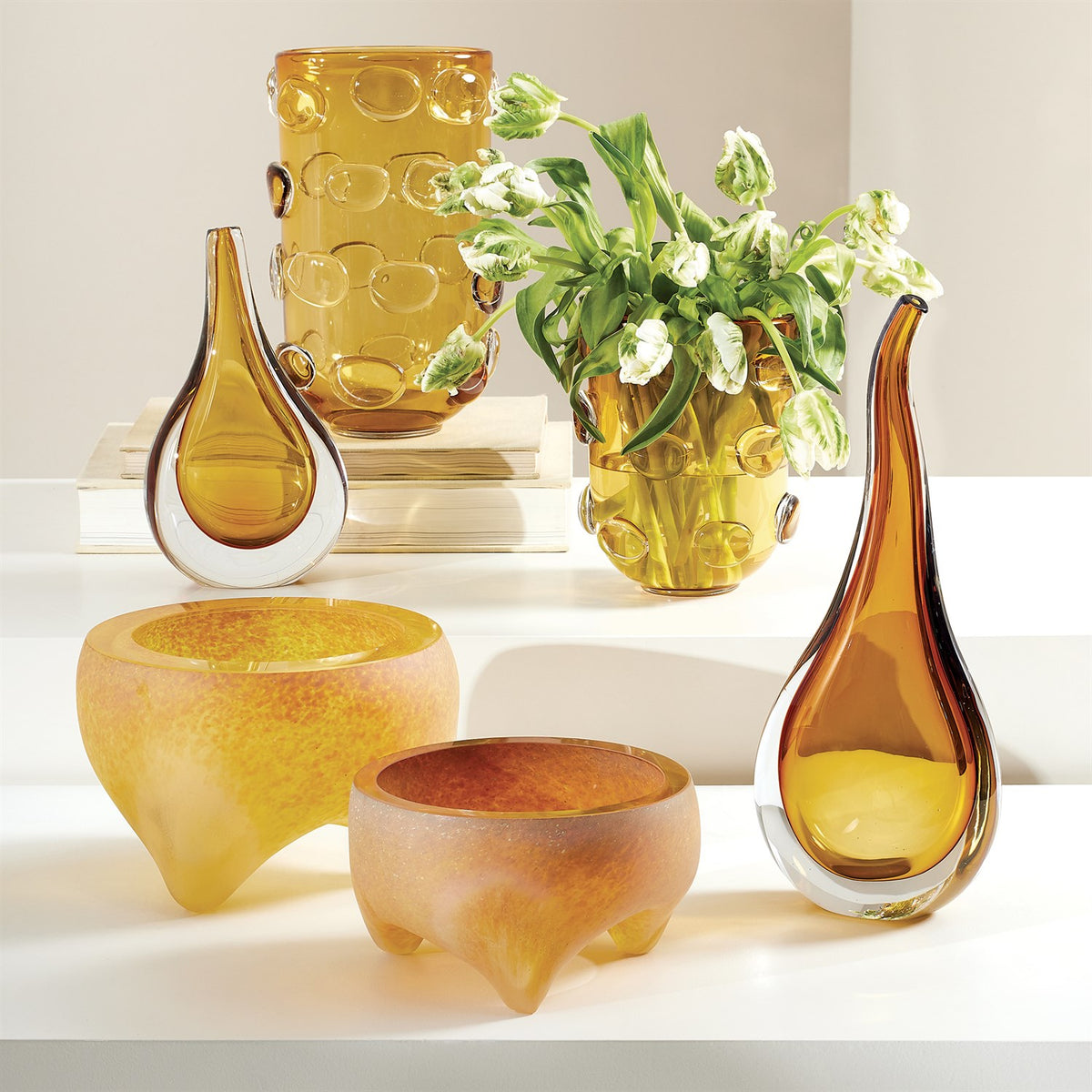 Lilianne Amber Vase (2 Sizes Available)
