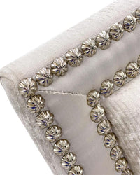 Baron Pale Grey Velvet Armchair with Burnished Silver Legs