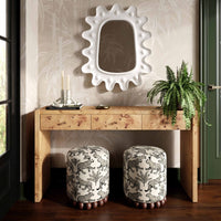 Ada 54" Natural Burl Console Table