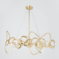 Aura Shiny Brass Chandelier