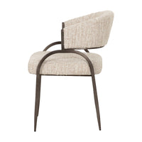 Josephine Modern Beige Fabric Dining Chair