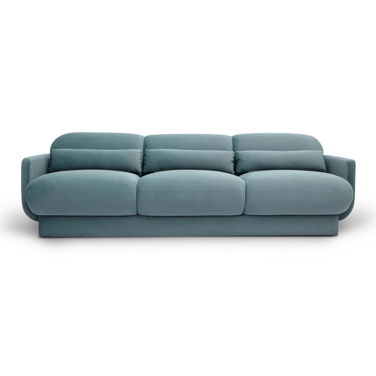 Arnaldo 90.5”Powder Blue Performance Velvet Sofa
