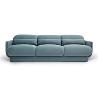 Arnaldo 90.5”Powder Blue Performance Velvet Sofa