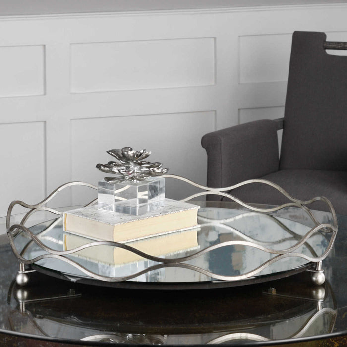 Milli Silver Leaf Tray