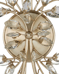 Forget-Me-Not Silver Wall Sconce