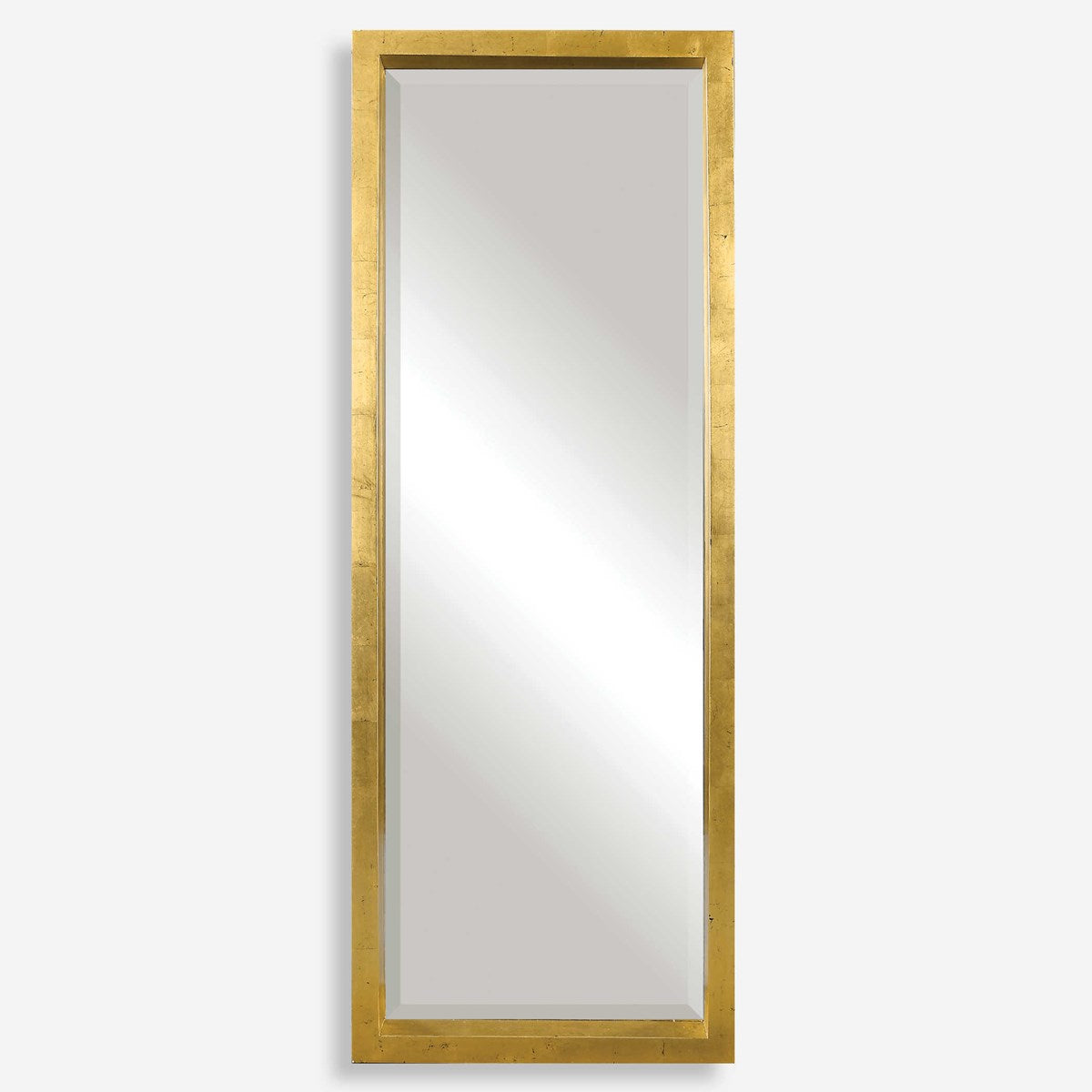 Harper 76" Antiqued Gold Leaf Mirror