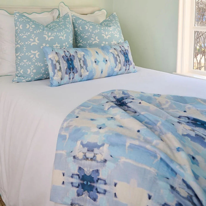Capri Breeze Blue Decorative Pillow (4 Sizes Available)