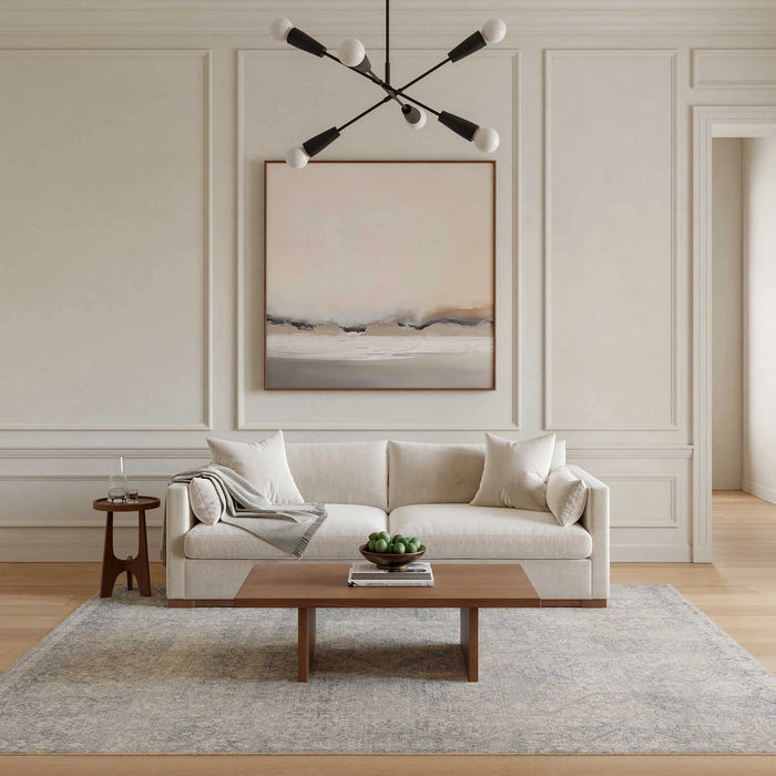 Delphine Blue Plush Area Rug