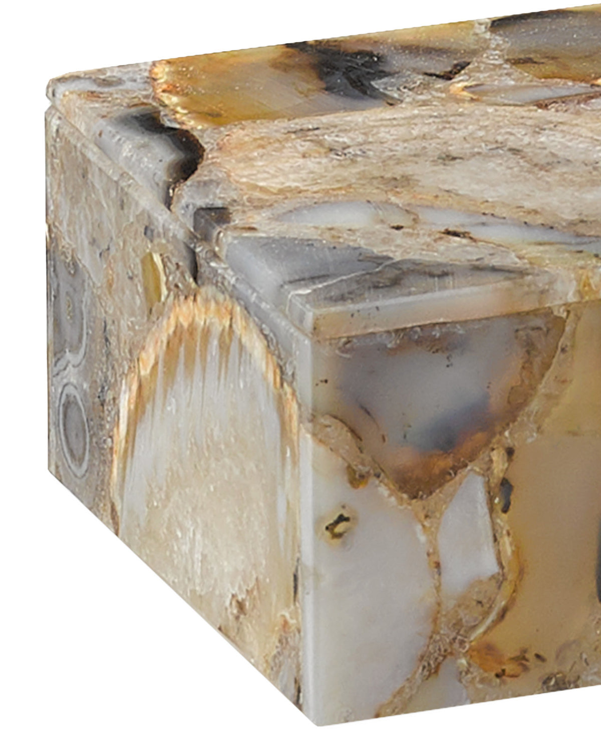 Leonie Black Agate Box (2 Sizes Available)
