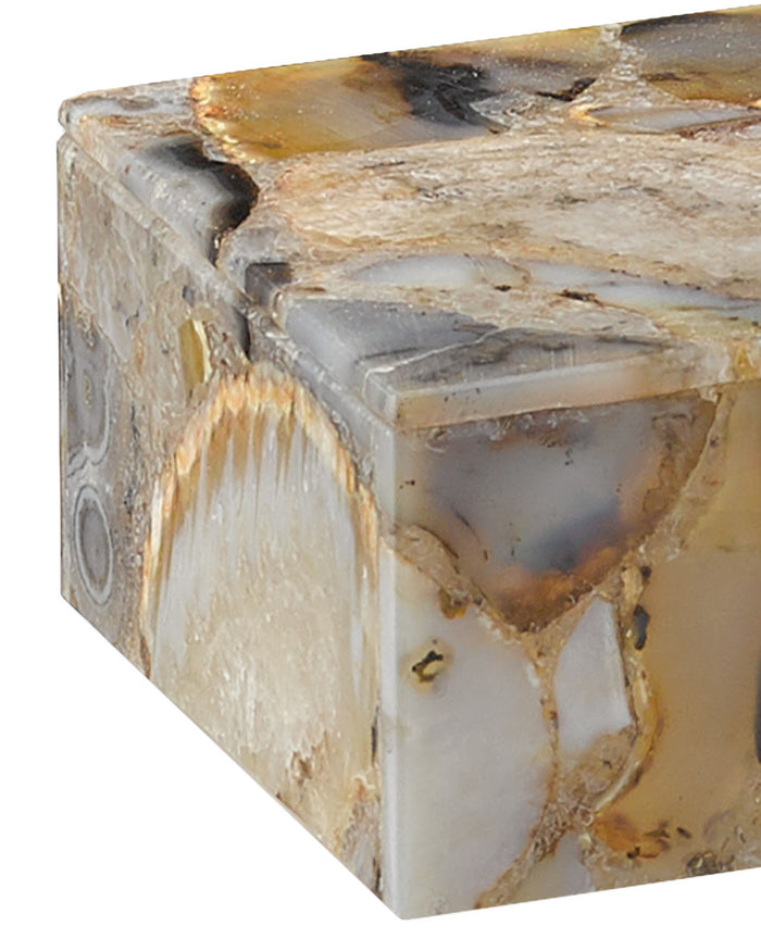 Leonie Black Agate Box (2 Sizes Available)