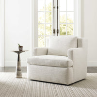 Jenny Off White Swivel Accent Chair