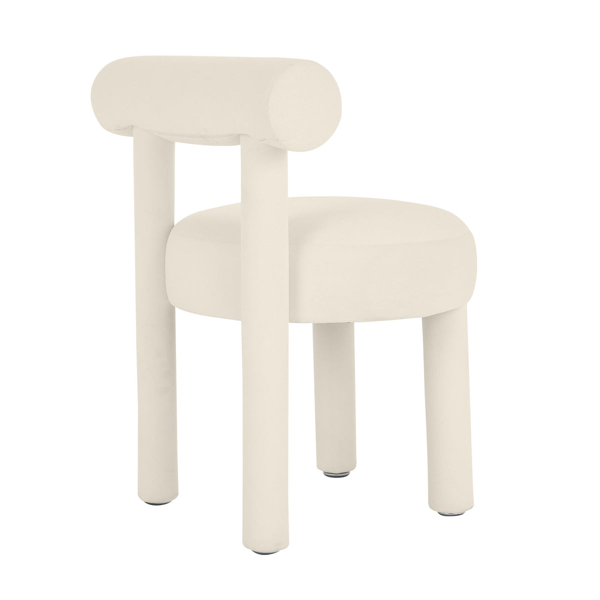 Cameila Cream Velvet Dining Chair - Luxury Living Collection