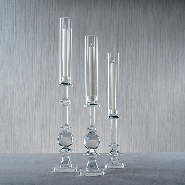 Alodie Crystal Candle Holders - Set of 2 (3 Sizes & Styles Available)