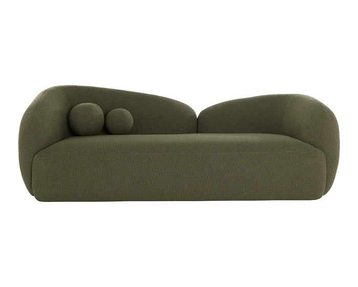 Esme Olive Green Boucle Sofa