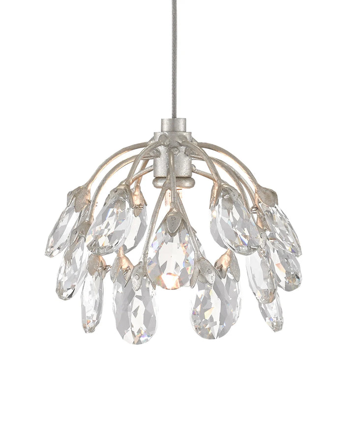 Crystal Bud 7-Light Linear Multi-Drop Pendant
