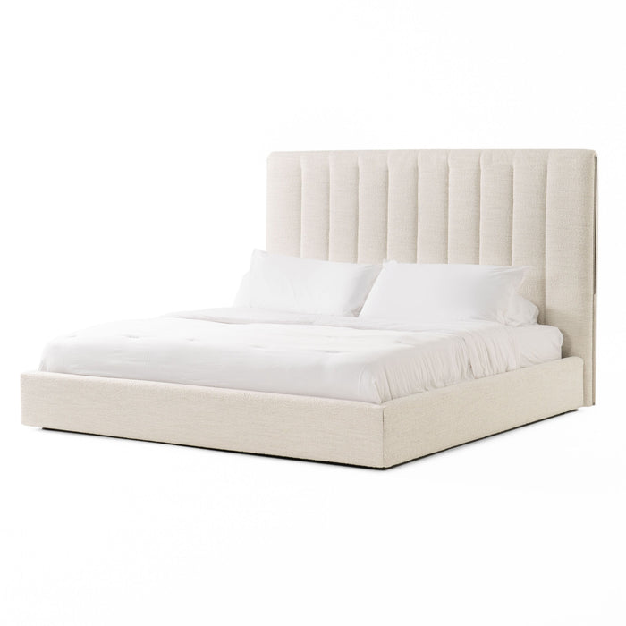 Sahara White Fabric Bed