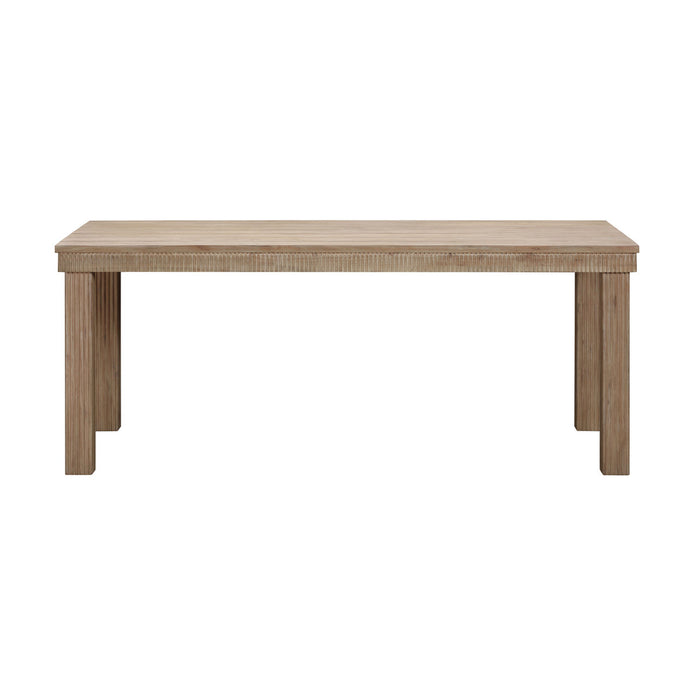 Essie Natural Outdoor 75" Rectangular Dining Table