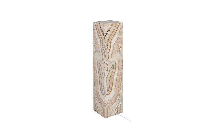 Onyx Zebra Square Pedestal Lamp I