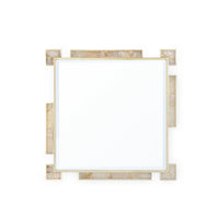 Richelle Rock Crystal & Polished Brass Mirror