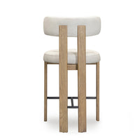 Ophelia Cream Performance Vegan Leather Counter Stool
