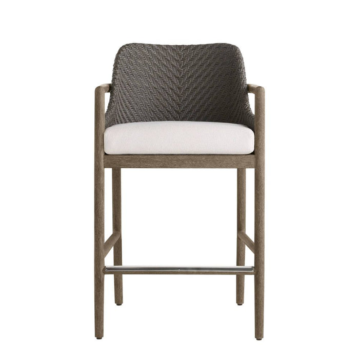 Chilton Outdoor Performance Boucle Dark Bar Stool