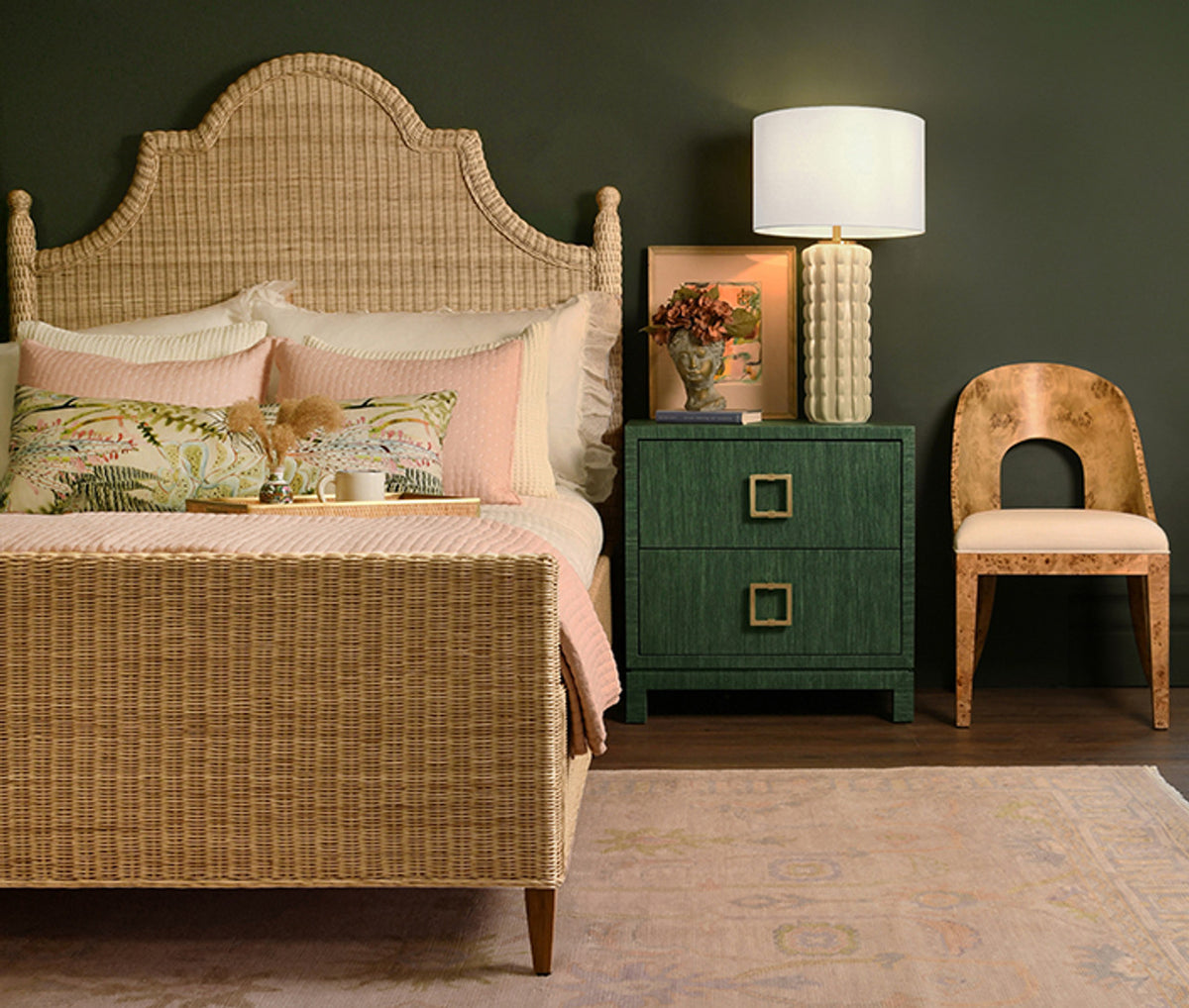 Fleur Rattan Bed