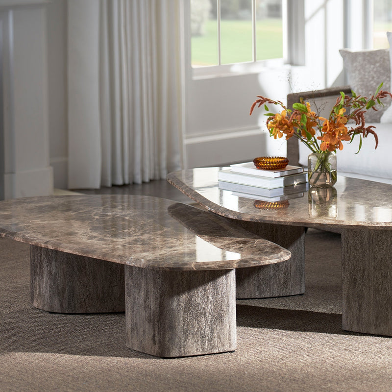 Caleb Brown Marble Coffee Table