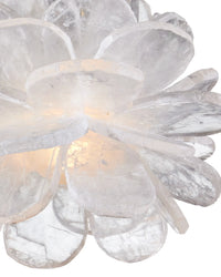 Solene Selenite & Brass Pendant