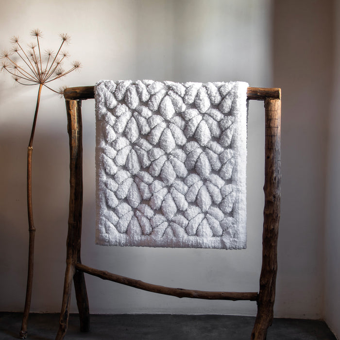 Grace White Luxury Bath Rug